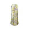 Solgo Atelier Women's Samantha Silk Slip Skirt In Purple