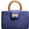 Soli & Sun The Gracie Woven Buntal Straw Clutch Bag