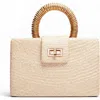Soli & Sun The Gracie Woven Buntal Straw Clutch Bag