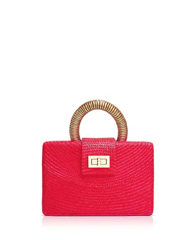 Soli & Sun The Gracie Woven Buntal Straw Clutch Bag