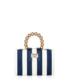 Soli & Sun The Louisa Woven Straw Clutch Bag In Multi