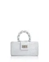 Soli & Sun The Serena Clutch Bag In Silver