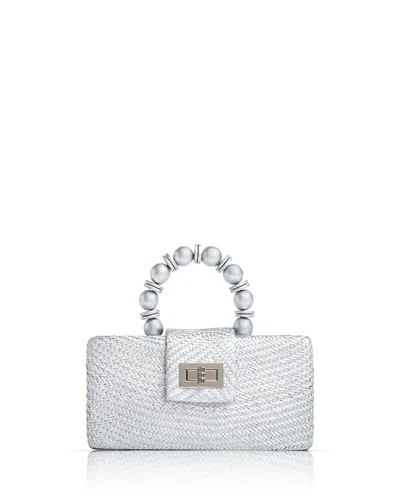 Soli & Sun The Serena Clutch Bag In Silver
