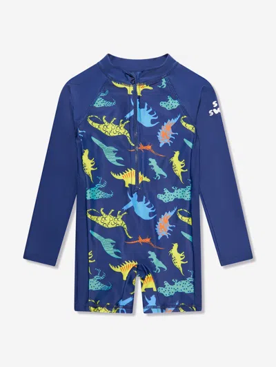 Soli Swim Baby Boys Sun Protective Swim Suit (upf50+) In Blue
