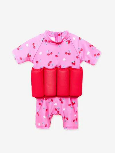 Soli Swim Kids' Baby Girls Cherry Float Suit In Pink