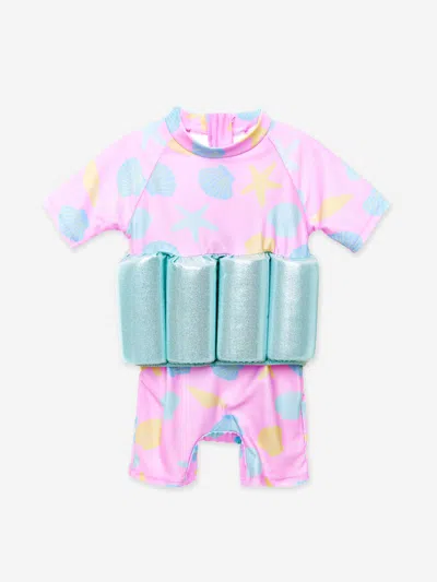 Soli Swim Kids' Baby Girls Seashell Float Suit In Pink