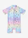 Soli Swim Baby Girls Sun Suit In Multicoloured
