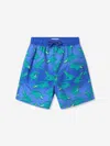 Soli Swim Boys Crocodile Beach Shorts In Blue