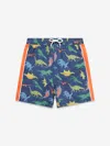 Soli Swim Boys Dinosaur Swim Shorts (upf50+) In Blue