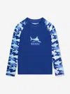 Soli Swim Boys Sun Protective Rash Guard (upf50+) In Blue