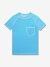 Soli Swim Boys Sun Protective Rash Guard (upf50+) In Blue