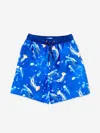 Soli Swim Boys Turtle Beach Shorts In Blue