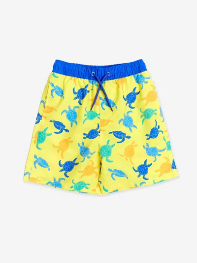 Soli Swim Kids' Boys Turtle Beach Shorts In Yellow