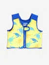 Soli Swim Boys Turtle Float Jacket In Yellow