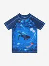 Soli Swim Boys Turtle Rash Guard In Blue