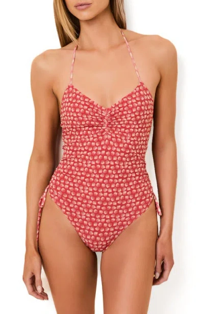 Solid & Striped Adina Ruched Side One-piece Swimsuit In Multi