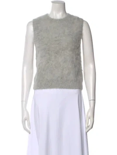 Pre-owned Solid & Striped Alpaca Crew Neck Sweater In Gray