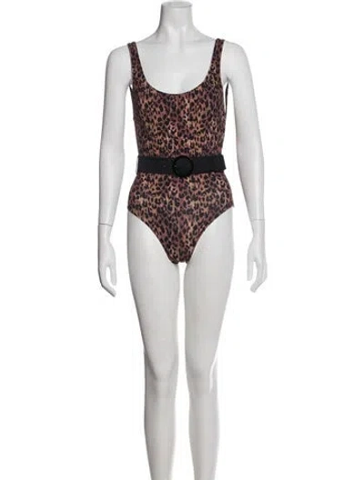 Pre-owned Solid & Striped Animal Print One-piece In Multi