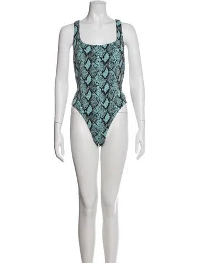 Pre-owned Solid & Striped Animal Print One-piece In Multi