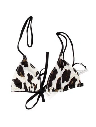 Pre-owned Solid & Striped Animal Print Top W/ Tags In Black