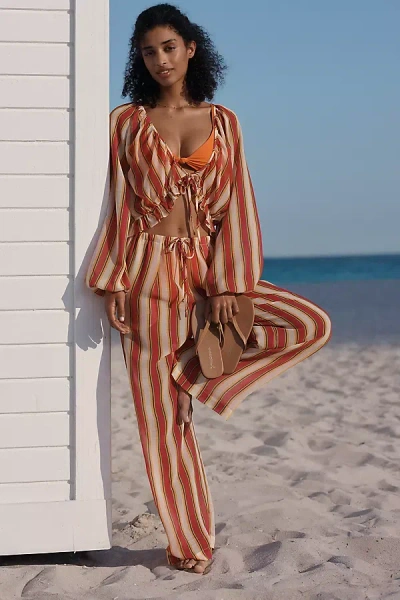 Solid & Striped Ashling Drawstring Pants In Multi