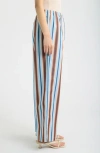 Solid & Striped Ashling Striped Wide Leg Pants In Multi