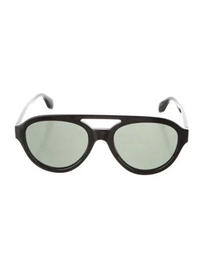 Pre-owned Solid & Striped Aviator Tinted Sunglasses In Black