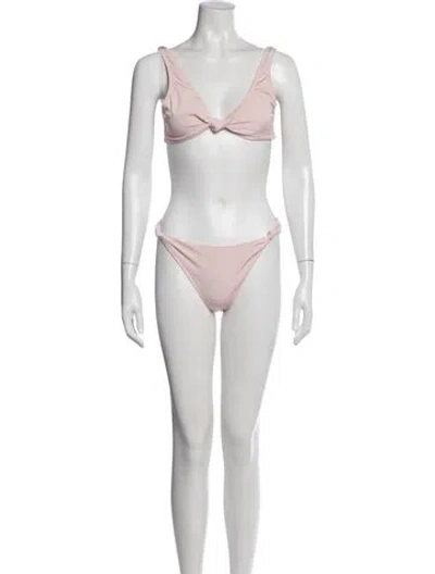 Pre-owned Solid & Striped Bikini W/ Tags In Pink