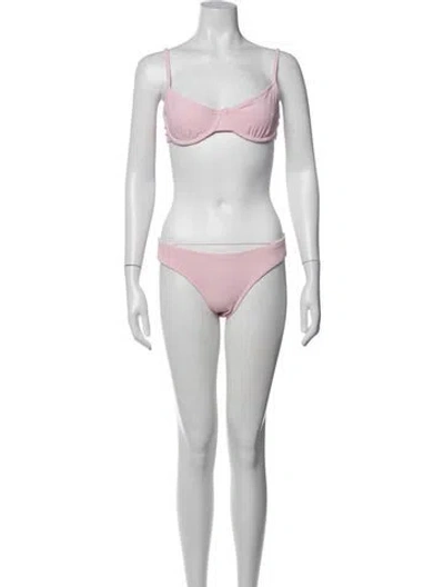 Pre-owned Solid & Striped Bikini W/ Tags In Pink