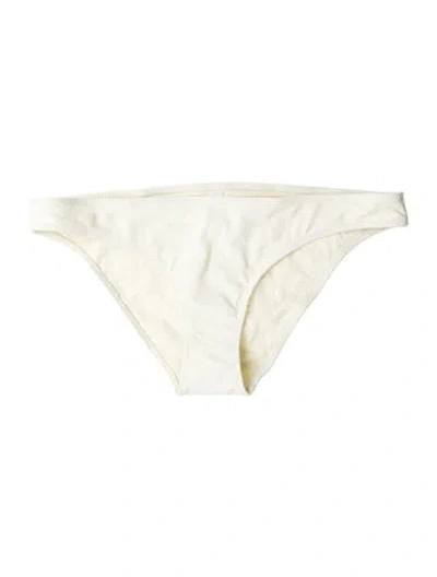 Pre-owned Solid & Striped Bikini W/ Tags In White