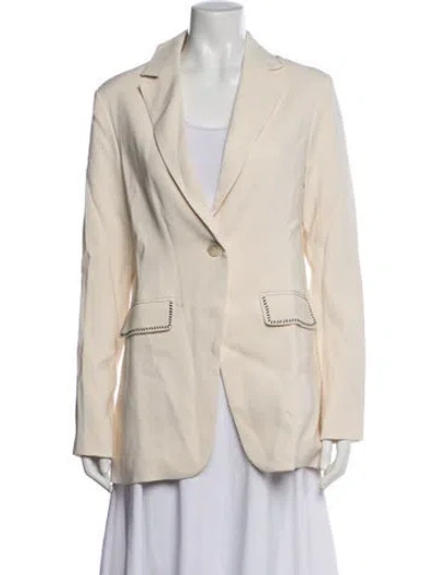 Pre-owned Solid & Striped Blazer W/ Tags In Neutrals