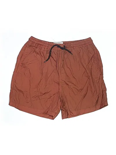 Pre-owned Solid & Striped Board Shorts In Brown