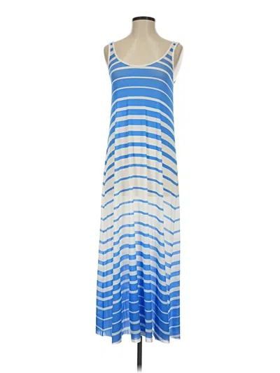 Solid & Striped Casual Dress In Blue