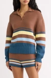 Solid & Striped Cleo Cotton Pullover Sweater In Multi