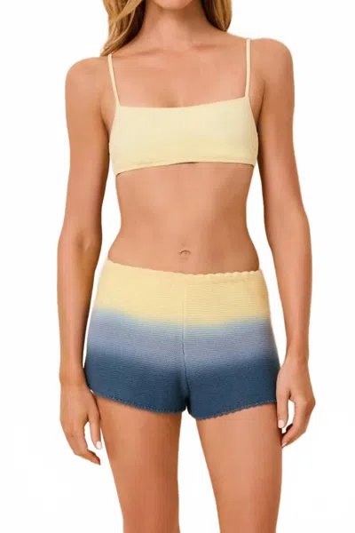 Solid & Striped Cleo Pull-on Shorts In Danish Butter In Multi