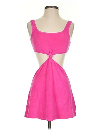 Pre-owned Solid & Striped Cocktail Dress In Pink