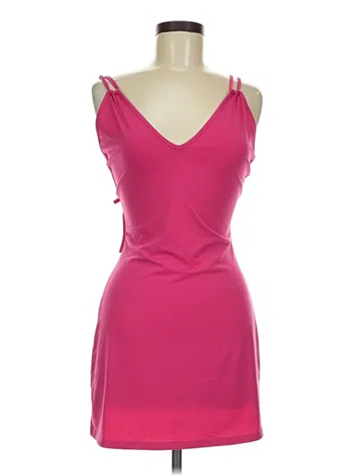 Pre-owned Solid & Striped Cocktail Dress In Pink