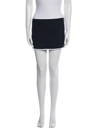 Pre-owned Solid & Striped Cover-up In Black