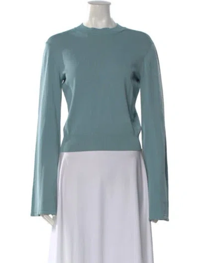 Pre-owned Solid & Striped Crew Neck Sweater In Blue