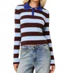 Solid & Striped The Debra Rugby Stripe Top In Multi