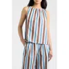Solid & Striped Dev Striped Cotton Sleeveless Top In Multi