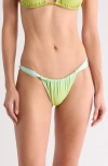Solid & Striped Ellery Bikini Bottoms In Green