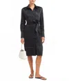Solid & Striped Esti Midi Dress In Noir In Black