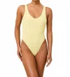 Solid & Striped Hailey One Piece Suit In Custard In Multi
