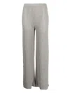 Solid & Striped High-waisted Pointelle-knit Pants In Silber