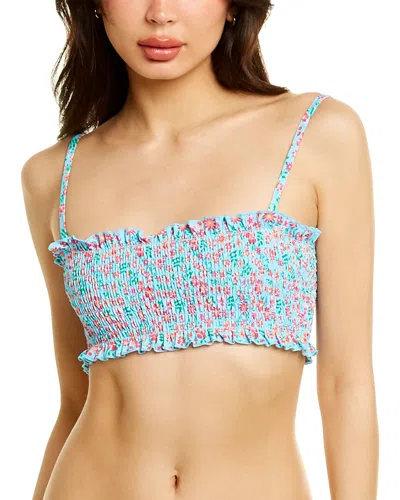 SOLID & STRIPED SOLID & STRIPED INDIGO TOP