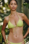 Solid & Striped Iris Bikini Top In Green