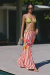 Solid & Striped Iris Bikini Top In Red