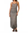 Solid & Striped Kaylee Stripe Cover-up Maxi Dress In Black