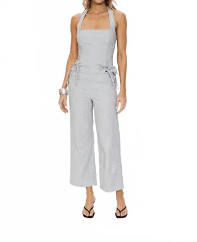 Solid & Striped Kendall Pant In Twill Stripe Blue In Multi